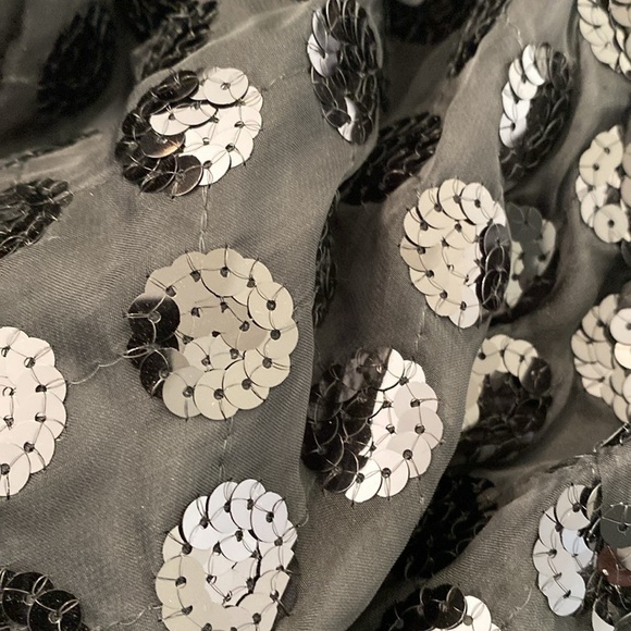 Bea black strapless sequence side zip tooled dress medium - Picture 12 of 13